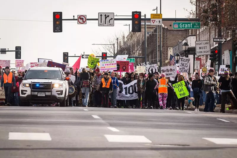 Image: The 2018 Denver Women's March.