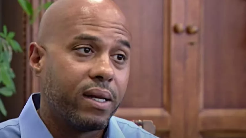 Image: Denver mayoral candidate Terrance Roberts was interviewed by 9News after he filed a lawsuit against the Denver Police Department in July.