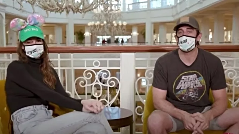 Image: Shailene Woodley and Aaron Rodgers during a joint appearance for Disney Parks last year.