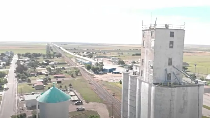 Image: A bird's eye view of Eads, the anchor of Kiowa County.