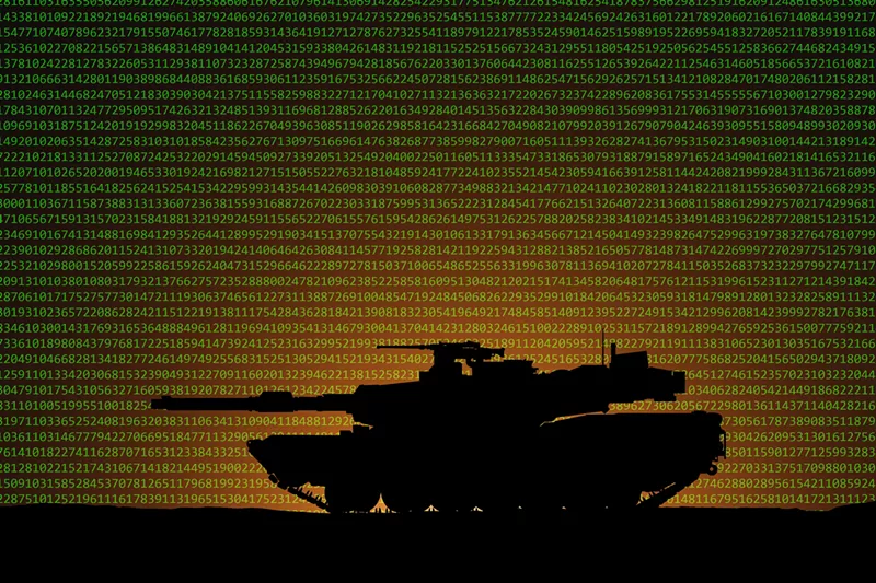 Image: tank with computer