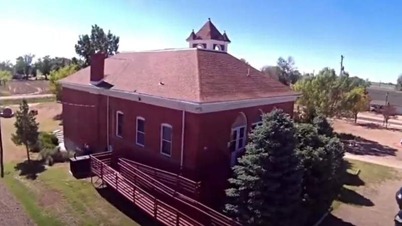 Image: The Heritage Center in Crowley County, which currently has Colorado's lowest vaccination percentage.