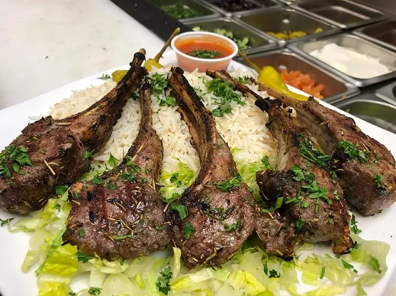 Image: Grilled meats like these lamb chops are a good bet at Yahya's.