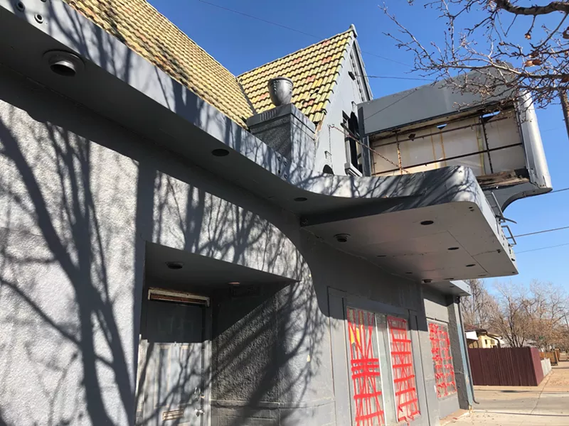 Image: The exterior of the Yates Theater.