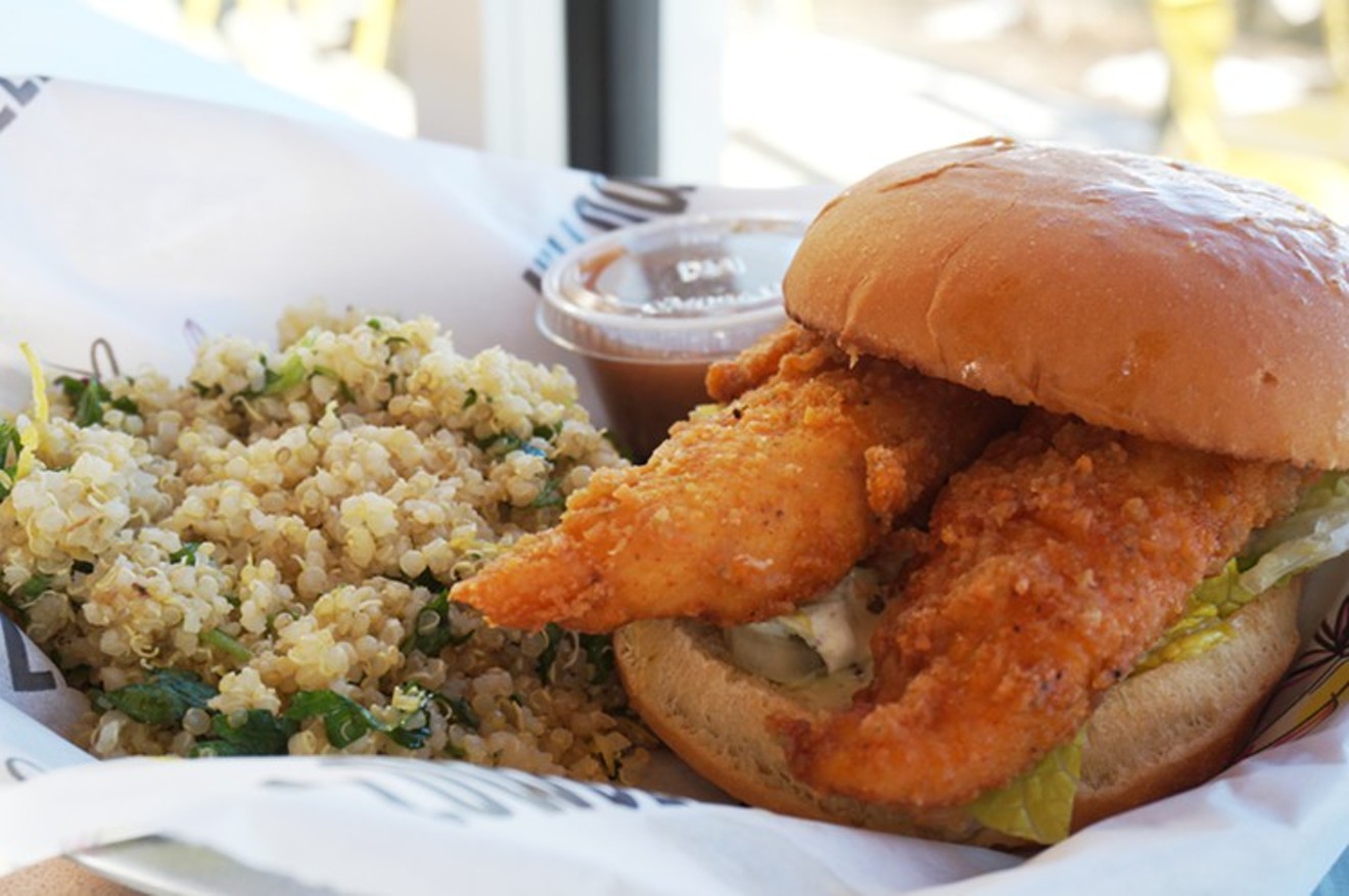 Yellowbelly specializes in fried chicken and chicken sandwiches.