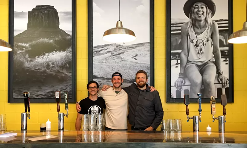 Image: Britten Ferguson, Joe Ewing and Chris Baker are launching Otero Taproom inside Wayfinder Co-op.