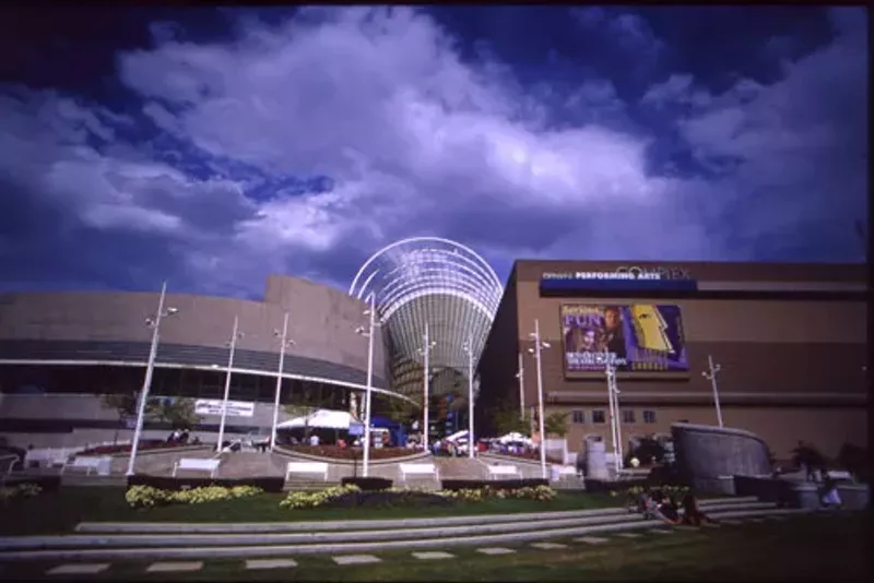 Image: The Denver Performing Arts Complex, the largest collection of arts venues under one roof in the country.