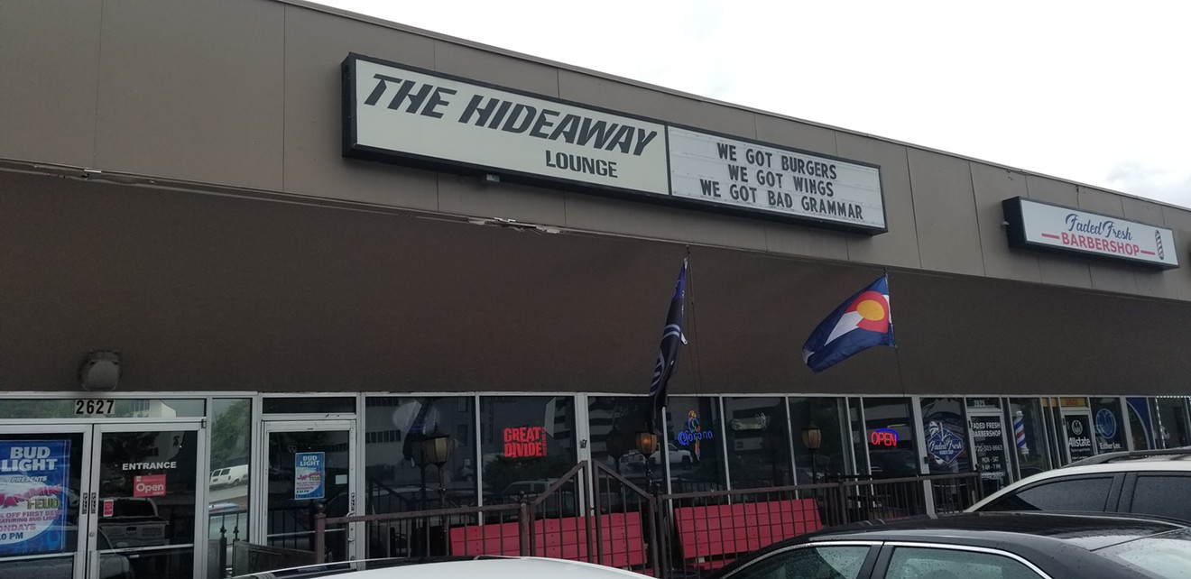 The Hideaway Lounge might be a little hidden, but it's a fun and friendly little joint for drinks, burgers and wings.