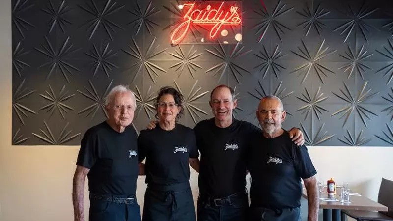 Image: Team Zaidy's: New co-owners and partners Max Appel, Beth Ginsberg and Joel Appel with original owner Gerard Rudofsky.
