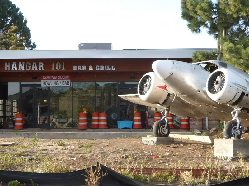 Image: A vintage aircraft marks the new home of Hangar 101.